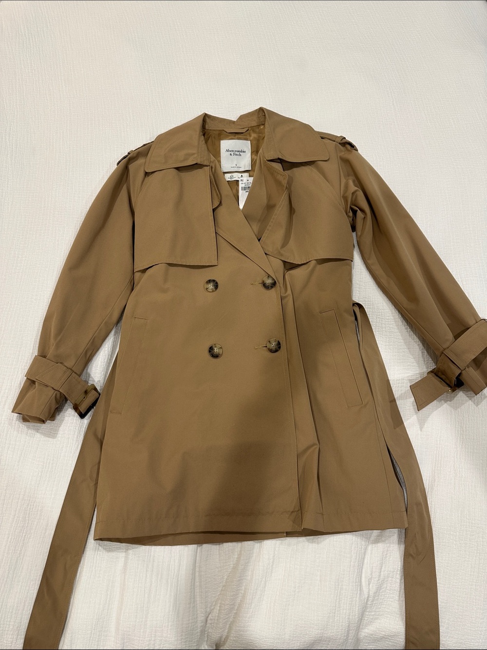 Abercrombie & Fitch Double-Breasted Trench Coat